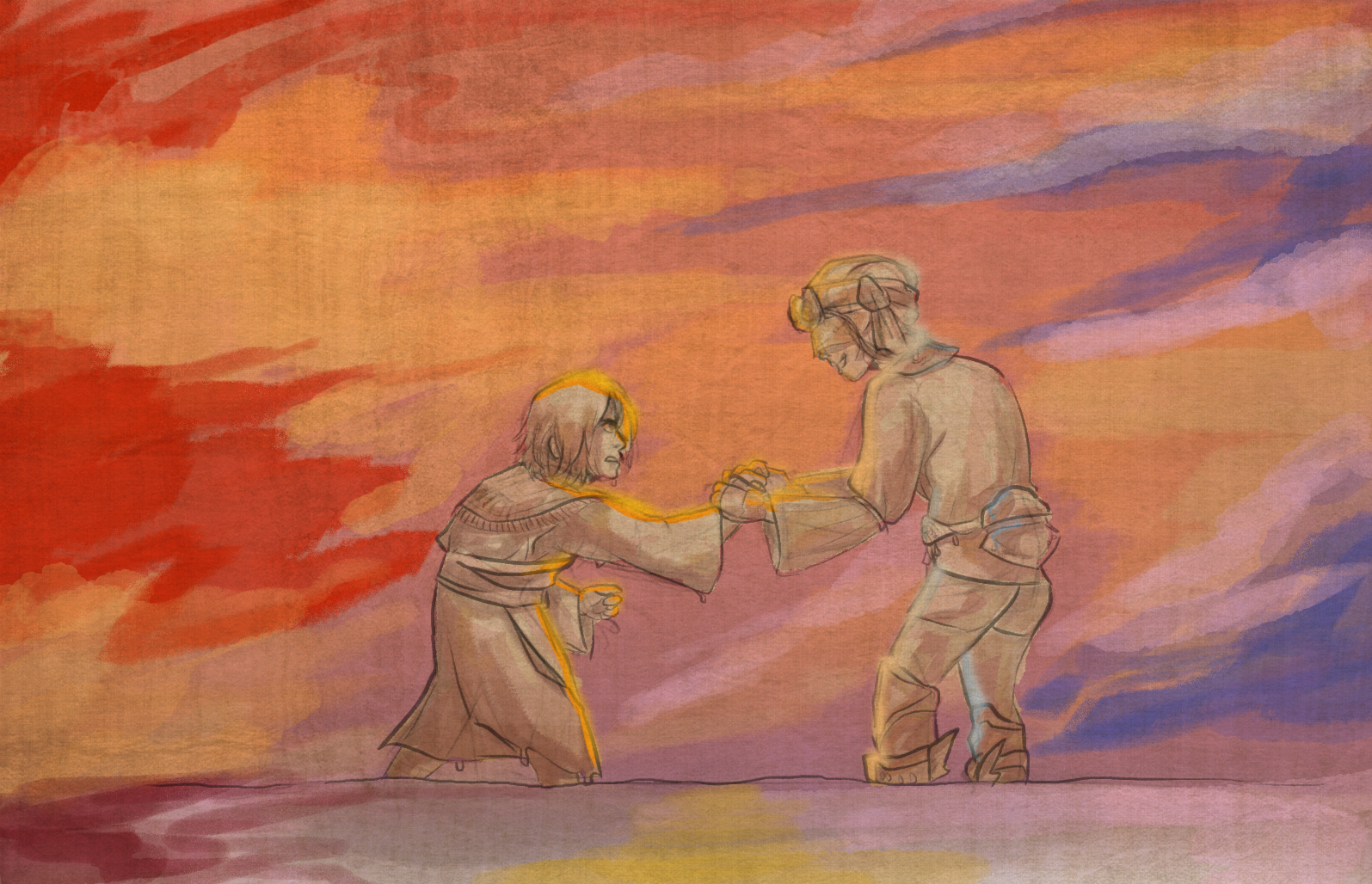 Set with the Sun
based on ffxiv short story of the same name
Keywords: fanart;ffxiv